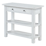 ZNTS TREXM Retro Console Table with Drawer and Two Sturdy Shelves for Entryway, Living Room N715P195561K