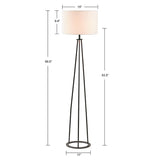 ZNTS Metal Tripod Floor Lamp 60"H B03599404