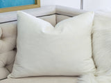 Let It Snow Christmas Throw Pillow 20x20" Square Cotton Cushion with Red Knit Hat Design and B357P609250