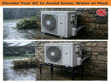 Adjustable Mini Split Ground Stand, 400 lbs Heavy Duty AC Condenser Stand for 900036000 BTU 06621986
