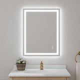 28x36" Frameless Tempered MirrorDual LED Light StripsFront and Back Lighting T3177P320555
