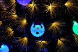 6 FT Pre-lit Fiber Optic Christmas Tree, Artificial Xmas Tree with Lighted Top Star and Snowflakes, 93101267
