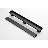 24 Inches Linear Shower Drain, Included Hair Strainer and Leveling Feet W2287P148563