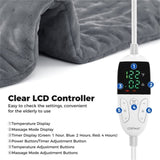 Gray Electric heated pad is equipped with 2 small massagers interior 63894205