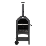 ZNTS Outdoor Wood Fired Pizza Oven with Pizza Stone, Pizza Peel, Grill Rack, for Backyard and Camping 53882789