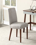 Taylor Chair With Espresso Legs And Gray Fabric 28991-ESG