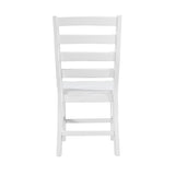 Contemporary White Finish Side Chairs Set of 2 Dining Wooden Kitchen Dining Furniture Casual Style B011P188442