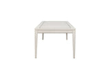 Expandable Leg Tablewith Metal Inlay - Vanilla B2699P310415