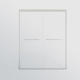 44-48 in. W x 72 in. H Double Sliding Shower Door, Semi-frameless Bypass Bathroom Sliding Door with W1573P239434
