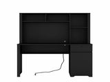 Computer Desk with Hutch & Bookshelf,Wood Executive Desk Teens Student Desk Writing Laptop Home W1321P289999