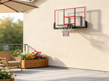 Wall Mount Basketball Hoop System for Community Court Upgrade, 43" x 30" Shatter Resistant 12067164