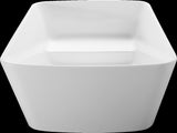 49'' Acrylic Freestanding Soaking Bathtub, Square-shape Japanese Soaking Hot Tub, Sit-In Design with W1573138021