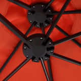 14.8 Ft Double Sided Outdoor Umbrella Rectangular Large with Crank W640140331