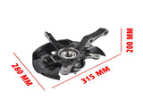 Front Left Driver Side Steering Knuckle & Hub Bearing Assy Replacement for Honda Civic 2012 1.5L 02037974