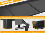 5-Tier Metal Industrial Storage Rack, Adjustable Shelving Storage Unit, Black Metal Shelving Rack 01254746