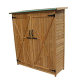 Fir Wood Shed Garden Storage Shed Wood Color & Green 48756444