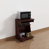 Utility Cart Microwave Cart Kitchen Cart Computer Cart one gliding shelf two shelves rounded corners B107P269958