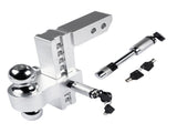 Fits 2" Receiver Trailer Adjustable 8" Drop/Rise 12500 LBS 2" & 2-5/16" Ball w/Anti-Theft 23755249