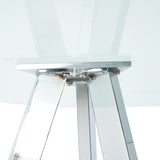 Modern Kitchen Glass dining table ROUND Tempered Glass BAR Table top,Clear BAR Table Metal W210P195508