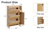 Modern minimalist storage cabinet, Japanese rattan shoe cabinet, bed top cabinet, small home W1512P360384