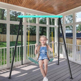 ZNTS Porch Swing Frame, Heavy Duty A-Frame Swing Set, Swing Stand Frame for Yoga Hammock Saucer Baby 37138017