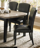 ZNTS Dining Chairs Set of 2, Dark Espresso Finish Wooden Kitchen Dining Room Furniture Faux Leather B011P179889
