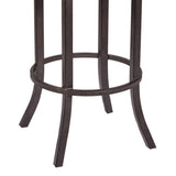 Mivara 30" Barstool in Auburn Bay finish with Brown Pu upholstery B2736P354272