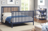 Connelly 4-in-1 Convertible Crib Midnight Blue/Vintage Walnut B022P204866