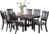 1pc Dining Table Dark Coffee Finish Kitchen Breakfast Dining Room Furniture Table w Storage Shelve B01183546