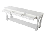 Console Table for Entryway Wood Sofa Table with Storage Drawers and Bottom Shelf for Hallway Living 33092026