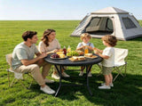 31.5 Inch Round Folding Table, Heavy Duty Plastic Foldable Cocktail Bistro Table, Easy 66085964
