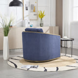 COOLMORE Corduroy Barrel Chair, Comfortable Accent Sofa Chair for Living Room, 360 Degree W395P220273