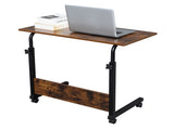 Rolling & Height adjustable P2 15MM Chipboard & Steel Side Table with Baffle 38873467