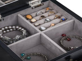 Standing Jewelry Armoire with Mirror, 5 Drawers & 6 Necklace Hooks, Jewelry Cabinet Chest with Top 54277669