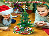 Christmas Tree Building Toy - 701 Pcs with 24-Day Countdown Calendar, 30 LED Warm Lights 52611738