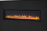 Upholstery Wooden King Bed with Ambient lighting in Black Velvet Finish B00977488