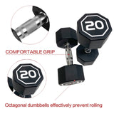 Premium Octagonal Dumbbell, Large Numbers, Hard Chrome Plated Handle Dumbbells to Assist with 94092339
