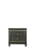 Kaitlyn Metallic Gray Finish Nightstand B2726P271936