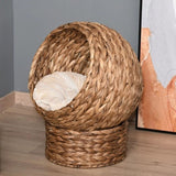 19.75" L x 16.5" W x 23.5" H cat bed with upholstered, cat basket bed cat house 95127626