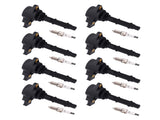 8x Ignition Coil & Spark Plug fit for Mercedes-Benz E550 G550 ML550 5.5L 2007-2015 37705019
