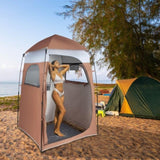 ZNTS 150*150*205cm Single Quick Open Changing Tent Shower Tent Brown 51991597