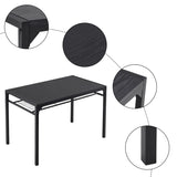 ZNTS Dining Table Set for 4, Kitchen Table with 2 Chairs and a Bench, 4 Piece Kitchen Table Set for Small 43714161