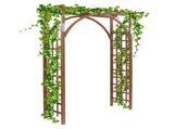 Beautiful And Practical Garden Arch Dark Brown 64813240