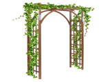 Beautiful And Practical Garden Arch Dark Brown 44417823