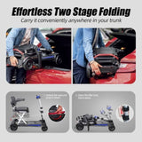 Manaul Folding Scooter M2085 Blue For Senior's Easy Travel With Competitive Price GL-W2923P220458
