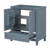 30" Bathroom Vanity without Sink, Base Only, Multi-functional Bathroom Cabinet with Doors and N725P186143C