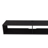 Wengue Floating Media Rack in Melamine with 2-Shelves B062P290246