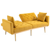 ZNTS COOLMORE Velvet Sofa , Accent sofa .loveseat sofa with metal feet W153966992