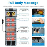 Full Body Electric Massage Mat with Heat Vibration Massage Pad for Back, Neck, Foot & Lumbar 39978593