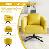 360&deg Swivel Accent Chair, Modern Velvet Fabric Living Room Armchair, Comfy Wide Upholstered with 52791993
